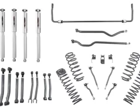 Belltech 4" Lift Kit Inc. Front and Rear Trail Performance Shocks Jeep Wrangler Front and Rear 2018-2021